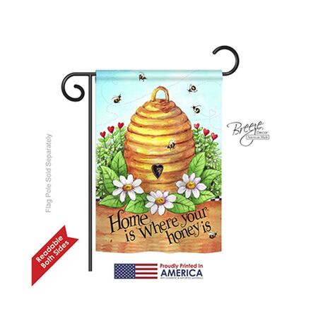 GARDENCONTROL 54083 Bee Hive Home 2-Sided Impression Garden Flag GA3907296